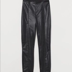 H&M Faux Leather Leggings